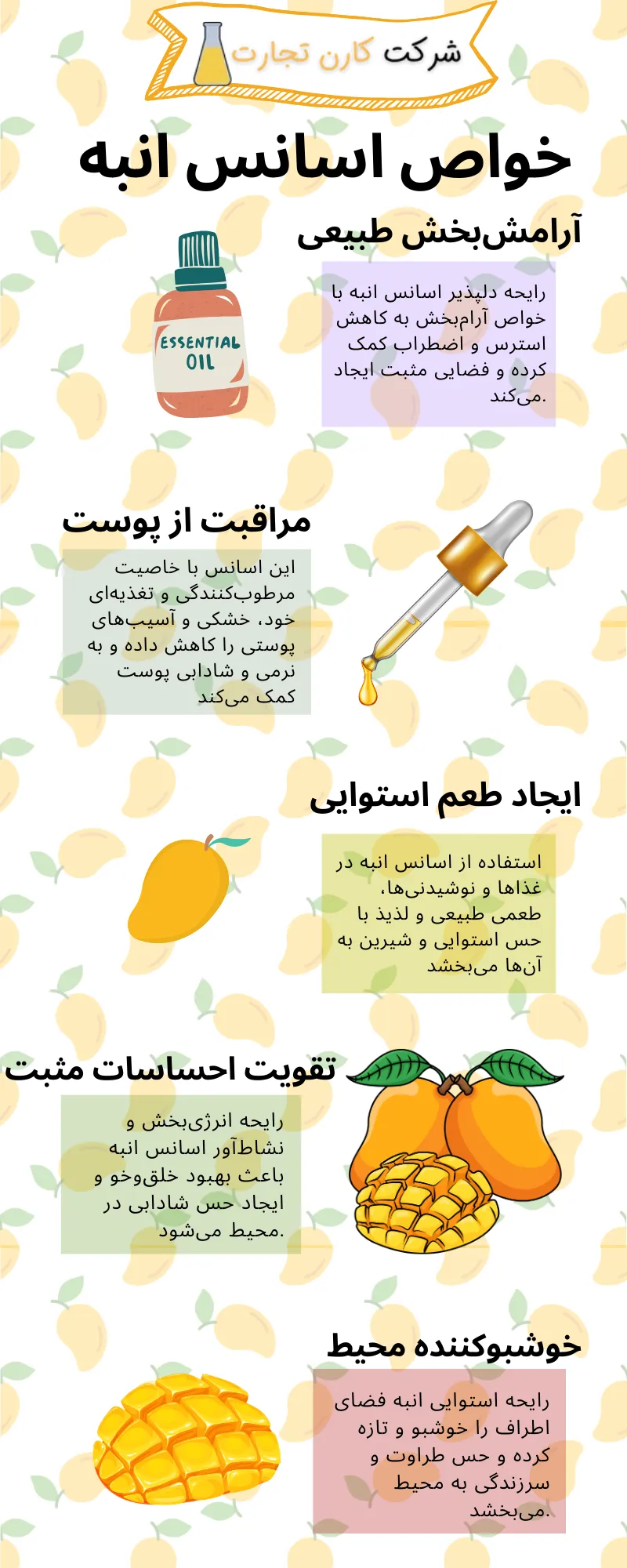 خواص اسانس انبه