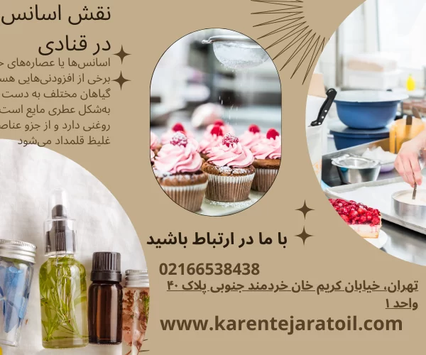 نقش اسانس خوراکی در قنادی